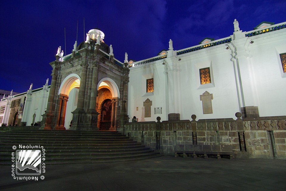 Quito Cathedral at Dusk
